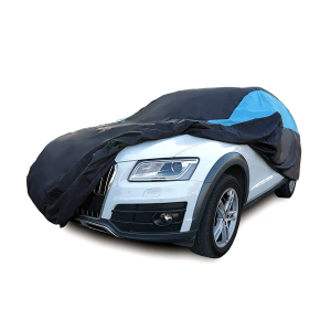 MORNYRAY Waterproof Car Cover All Weather Snowproof UV Protection Windproof Outdoor Full SUV Car Cover, Universal Fit for SUV (Fit SUV Length 191-201 inch, Blue)