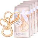 50 Packs Love Forever Bottle Openers for Wedding Favors to Guests,Bridal Shower Party Gifts, Souvenirs or Decorations with Gift Package (Love heart) (Gold)