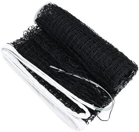 PreAsion 42FT Professional Tennis Net - 12.7m x 1.07m, Heavy-Duty Nylon & PE Construction, UV-Resistant, with Galvanized Steel Rope & Copper Grommets for Indoor/Outdoor Tennis Courts 2 of them