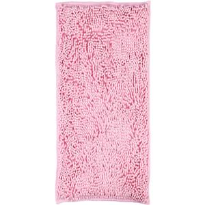 LanYunUmi Pink Rugs for Bathroom Slip-Resistant Shag Chenille Bath Rugs Mat Extra Soft and Absorbent Bath Rug for Shower Room Machine-Washable Fast Dry (Pink, 20"x47")