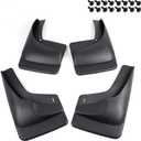 G-PLUS 4PCS Set Front Rear Molded Wheel Mudguard Compatible with 1999-2007 Silverado/Sierra 1500.2007-2014 Sierra 2500/3500 Mud Flaps Mud Guards Splash Kit