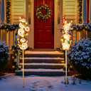 Tryme Solar Christmas Lights - Snowman Solar Lights Outdoor Gnome & Snowman Decorations, Garden Gifts for Yard, Lawn, Patio (white)