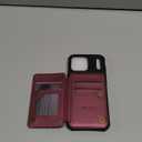 Vinich for iPhone 17 Pro Max Wallet Case with Card Holder, RFID Blocking Credit Slots Kickstand Shockproof Phone Cover Fit for iPhone 17 Pro Max 6.9" Wine Red