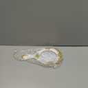 Vintage Hand Held Mirror, Vanity Rose Gold Makeup Mirror, Compact Travel Handheld Mirros, Gift for Mom, Wife, Girl Friend (White)