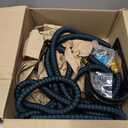 50 ft Expandable Garden Hose - Kink Free Flexible Water Hose with Thumb-Controlled 10-Function Nozzle, 3/4 Solid Brass Connectors, Retractable Latex Core - Lightweight Expanding Hose