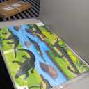 Fun Express Alligator Floor Clings - 3 Pc 35" x 23 1/2"