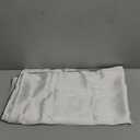 Pure Silk Pillowcase Size - Perfect for Hair and Skin, Preventing Wrinkles - Easy Care - Naturally Cooling Silk Pillow Cover with Hidden Zipper ( White, Black Piping), 35 x 17