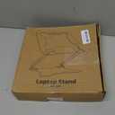 LOXP Adjustable Laptop Stand for Desk, Metal Foldable Laptop Riser, Ventilated Cooling Lectern, Ergonominc Computer Notebook Stand for Desk Compatible with 10-15.6 Laptops (Classic Black)