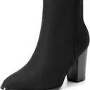 DREAM PAIRS Women's Ankle Boots Chunky Block Heel Booties (8.5)