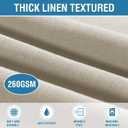 H.VERSAILTEX Linen Textured Table Cloths 60 x 84 Inch Premium Solid Tablecloth Spill-Proof Waterproof Table Cover for Dining Buffet Feature Extra Soft and Thick Fabric Wrinkle Free, Taupe