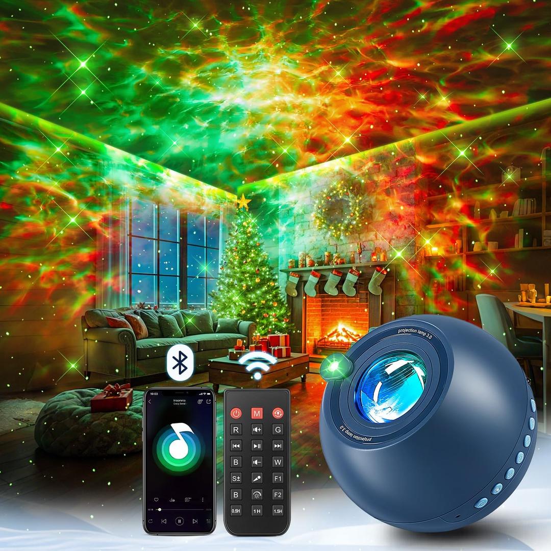 Galaxy Projector Teenage Boy Gifts for Teen Boys,15 Colors+15 White Noises Star Projector Night Light Kids Galaxy Light,Remote Bluetooth Bedroom Lights for Christmas Room Decor Gifts (Upgrade 3.0)
