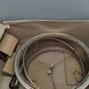 TIKI Reunion Fire Pit Screen & Poker Set  Outdoor Fire Pit Spark Protector & Ember Guard  Fire Poker Tool for Safe & Controlled Fires  Durable Metal Fire Pit Accessories in Gold & Black