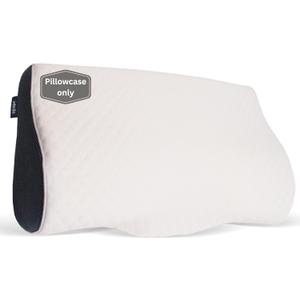 Derila Pillowcase | Designed to Keep Your Derila Memory Foam Pillow for snoring Relief Covered and Protected with This Crisp, Clean, White Pillowcase Made from Premium Materials (Standard (19.7" x 11.8" x 3.9"), Pillowcase | White)