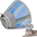 Supet Cat Cone Collar Soft to Stop Licking Scratching, Breathable Comfortable Mesh Recovery Cone for Cats After Surgery Neuter, Lightweight E Cone Collar Alternative (M)