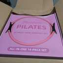 14-Piece Pink Pilates Kit for Women | Yoga Blocks | Magic Circle | Pilates Ball | Ankle Weights | 5 Resistance Bands | Pilates Sliders | At Home Pilates Kit | Beginner Pilates Equipment Set