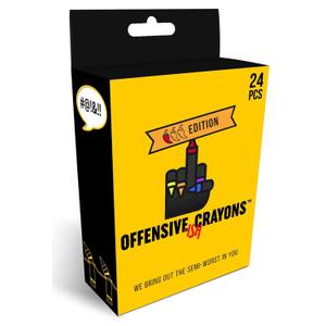 MilkToast Brands Offensive Crayons ISH Edition  HRFriendly Gag Gift, Funny Adult Humor for Office Parties, Secret Santa, White Elephant, Coworkers