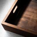 Aluminum Foil Pan Holder for 9x13 Disposable Baking Tin, Includes 1 Foil Pan- Handcrafted Wood Carrier for Food Containers - Party Supplies and Catering Server