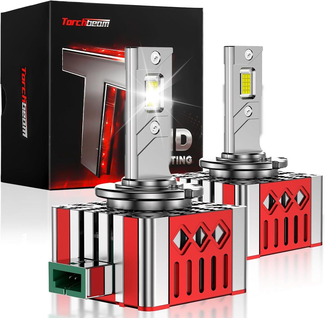 Torchbeam D3S/D3R HID Bulbs, 30000 Lumens 66340 42403 42302 HID Bulbs for HID Assembly, 6500K 45W Xenon Light Bulbs, Pack of 2 (White)