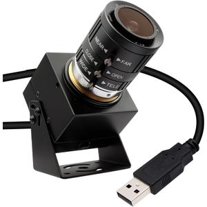 SVPRO USB Camera 1080P 120fps High Speed Camera for Golf Swing Simulator,12MP 4K Webcam with 3X Manual Zoom Lens USB Plug and Play for Computer Laptop Compatible with Windows Linux MacOS Android