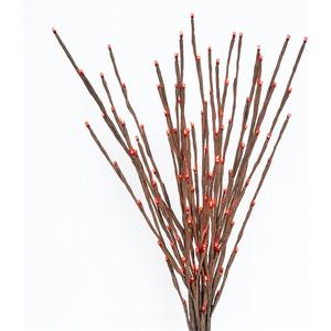 Holiday Bright Lights Garden Light Burst 36-Inch, Twinkling LED Decoration with Brown Tape and Red Bulbs, Indoor/Outdoor Accent Lighting