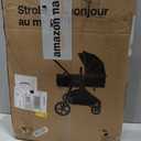 Mompush Wiz 2 in 1 Baby Stroller with Infant Pramette Mode, One Hand Fold Convertible Newborn to Toddler Stroller with Reversible Seat and Large UPF 50+ Canopy