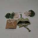 Wild One High Chair Banner For 1st Birthday Party Boy Decorations With Green Tassel Garland Crown Hat Cake Topper