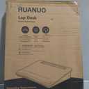 HUANUO Laptop Lap Desk with Cushion, Fit up to 17" Laptops, Woodgrain