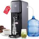 Hot Water Dispenser, 1600W Commercial Hot Water Boiler with Dual Water Inlet Options (Water Pump and Water Source Connection), 50L(13Gal)/H Large Hot Beverage Dispenser, 12L
