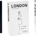 3Pcs Modern and Fashionable Minimalist Decoration Books, Luxury Decoration Fake Books, TV Stand Living Room Bookshelf, Black and White Home Decoration Ornaments