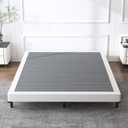 Box Spring Queen Size 5 Inch High, Heavy Duty Queen Box Spring,Sturdy Metal Frame with Fabric Cover Set, Easy Assembly, Noise Free