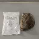 Creamily Short Blonde Pixie Cut Wigs with Bangs Short Hair Styles Layered Wavy Wig with Dark Color Roots Mommy Ladies Wig Synthetic Hair Replacement Wigs for Women