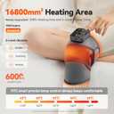 IKEEPFIT Cordless Knee Massager with Heat Vibration for Pain Relief, MAXwarm 4.0[2026 Upgraded] - Electric Heated Knee Brace with 5 Heat Levels and 3 Massage Mode, Gifts for Men Women (Grey, Pair)