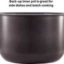 Instant Pot Ceramic Inner Slow Cooking Pot 6-Qt, Non-Stick Coated Interior, Rice Cooker, 6 Quarts