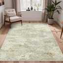 BEIMO Area Rugs 5x7 for Living Room Bedroom, Modern Abstract Machine Washable Rug, Large Soft Low Pile Floor Carpet with Non Slip Backing for Dining Room, Beige