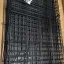 Amazon Basics Large 3-Tier Cat Cage Playpen with Easy to Clean Removable Tray, Front Doors, Portable, Foldable, 35.8" x 22.4" x 50.6", Black