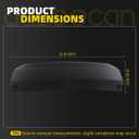 Dasbecan Rear Trailer Hitch Cover Compatible with 2021-2024 Chevy GMC