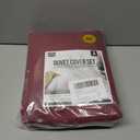 Utopia Bedding Duvet Cover Queen Size - 3 Piece with Zipper Closure - 1 Comforter Cover 90X90 Inches & 2 Pillow Shams 20X26 Inches (Burgundy) Comforter Not Included