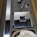 Waterfall Freestanding Bathtub Faucet Chrome High Flow 11.9GPM Floor Mount Tub Filler Faucets with Sprayer Hand Shower RIGOBAL