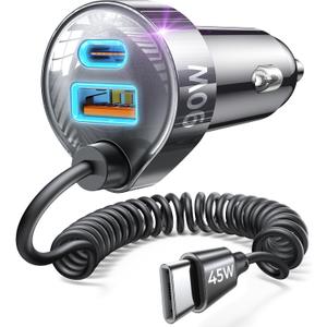 LISEN 90W for iPhone 17 16 15 Pro Max Car Charger USB C Fast Charging,Super Fast for iPhone 15 16 17 Pro Car Charger Type C Adapter Fit iPhone 17 16 15 Air ProMax Plus,Samsung Galaxy S25/24,Android