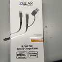 Zgear, Data Cable USB C & USB A 60 Watts 6'