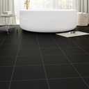 Peel and Stick Floor Tile 20-Pack 20 Sq.Ft Matte Pattern Flooring, 12" x 12" Self Adhesive Vinyl Flooring DIY for Kitchen, Bathroom, Laundry, Pure Black