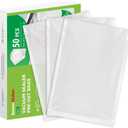 Bonsenkitchen Precut Vacuum Sealer Bags, 50 Pint 6" x 9" Food Sealer Bags, Food Grade, BPA Free, Heavy Duty, Customized Size Vacuum Bags for Vac Storage, Meal Prep or Sous Vide Cooking, VB10