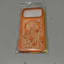 DOMAVER for iPhone 17 Pro Max Case, Magnetic Phone Case for iPhone 17 Pro Max [Compatible with MagSafe] Slim Fit Flowers Floral Design Shockproof Protective Bumper Women Men Girls Boys Cover - Orange