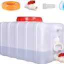 Portable Water Tank Water Storage Tank for Camping with Spigot Hose Plastic Water Container Water Storage Container for Emergency Water Storage Hiking Outdoor(Size:21gallon / 80L)