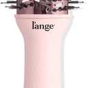 L'ANGE HAIR Le Volume 2-in-1 Titanium Blow Dryer Brush | Hot Air Brush for Hair Drying & Styling | Ionic Oval Barrel for Smooth, Frizz-Free Volume | (Blush  60mm)