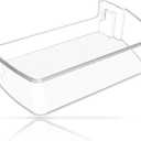 ALVAR MAN63948504 Refrigerator Door Bin for LG Refrigerator Door Shelf