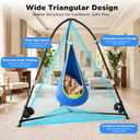 Trekassy 2-in-1 Sensory Swing Set with Stand, Pod & Saucer Swing