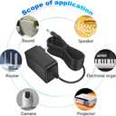 9V Power Supply 2A Max 9Volt Power Adapter DC 9V Power Cord with 5.5x2.1mm Plug 10ft Extension Power Cable for 9Volt 2000mA 1600mA 1000mA 600mA 500mA Devices
