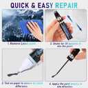 Black Touch Up Paint for Cars, Two-In-One Car Paint Scratch Repair Pen, Quick & Easy Solution to Repair Minor Automotive Scratches 0.4 fl oz. (Black)