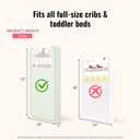 Dream On Me Meadow Firm Fiber Crib & Toddler Mattress Willow Green, Waterproof Vinyl Cover, GREENGUARD Gold & BSA Certified, Made in USA, Fits Full Size Cribs & Toddler Beds